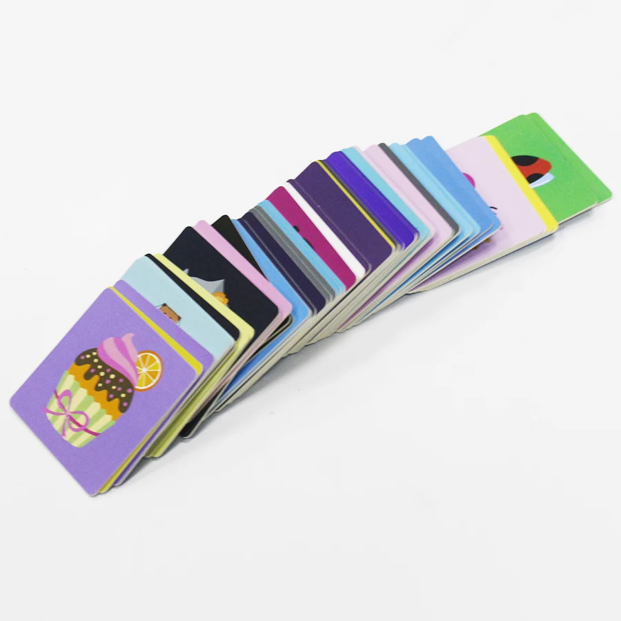 Environmentally-Friendly Factory Printing Custom Paper PVC Learn Flash Cards For Toddlers
