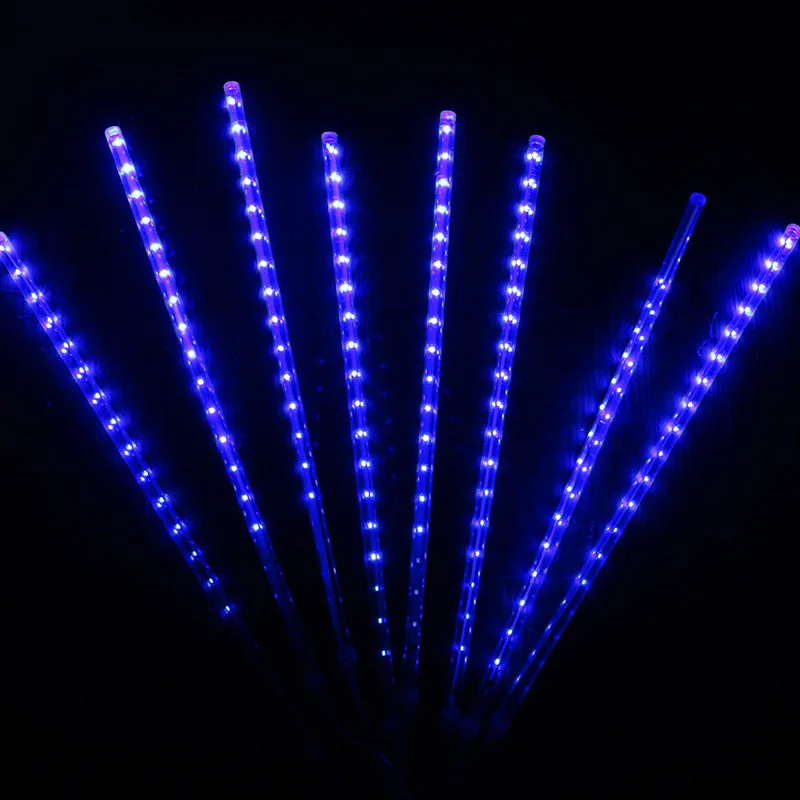 
Waterproof Led 30cm 50cm Meteor Shower Rain 8 Tubes String Christmas Party Tree Holiday Decoration Fairy Garland Light Lamp 