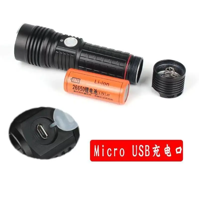 УФ LED Taschenlampe USB wiederaufladbare Hochleistungs 20 Вт 365нм сильный фонарь 200 метров дальний УФ-Фонарик Ультрафиолетовый