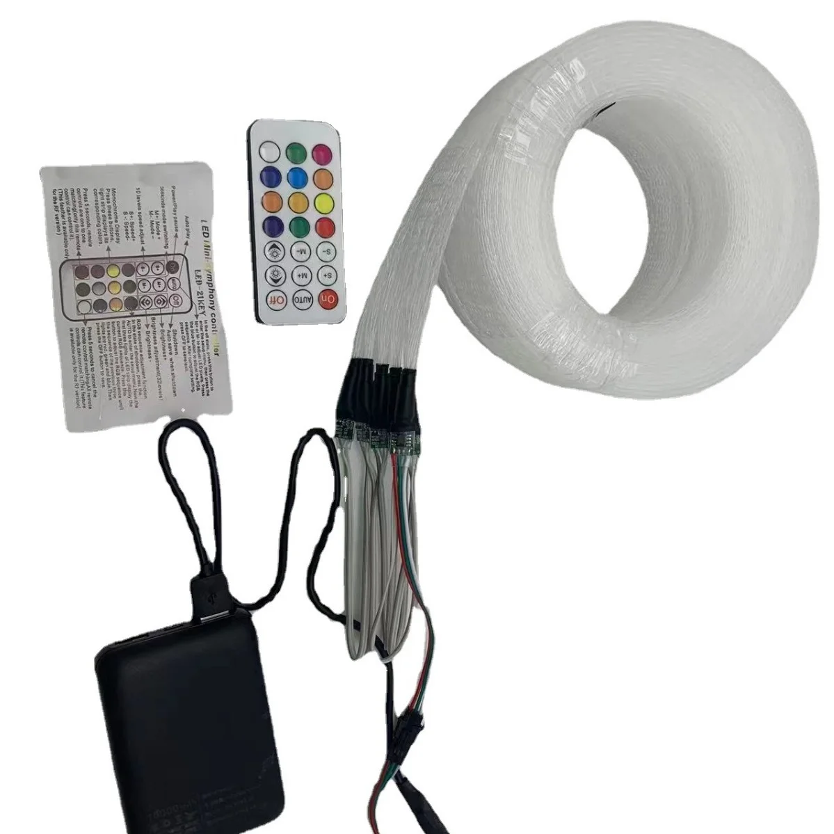Fiber Optic Mesh-rechargeable Led Fiber Optic Mesh Lights Kits For Rave Dresses Ceiling-Colorful Optical Fiber Netting Light