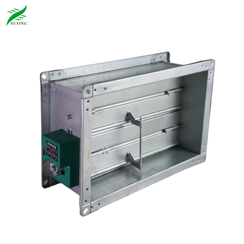 Galvanized Steel Motorized 24V/220V motorized air damper electric air