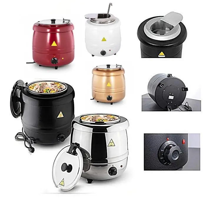 Fast Heating Buffet Electric Soup Kettle Heating Pot Electric Soup Kettle Pot Catering Electric Soup Kettle Warmer