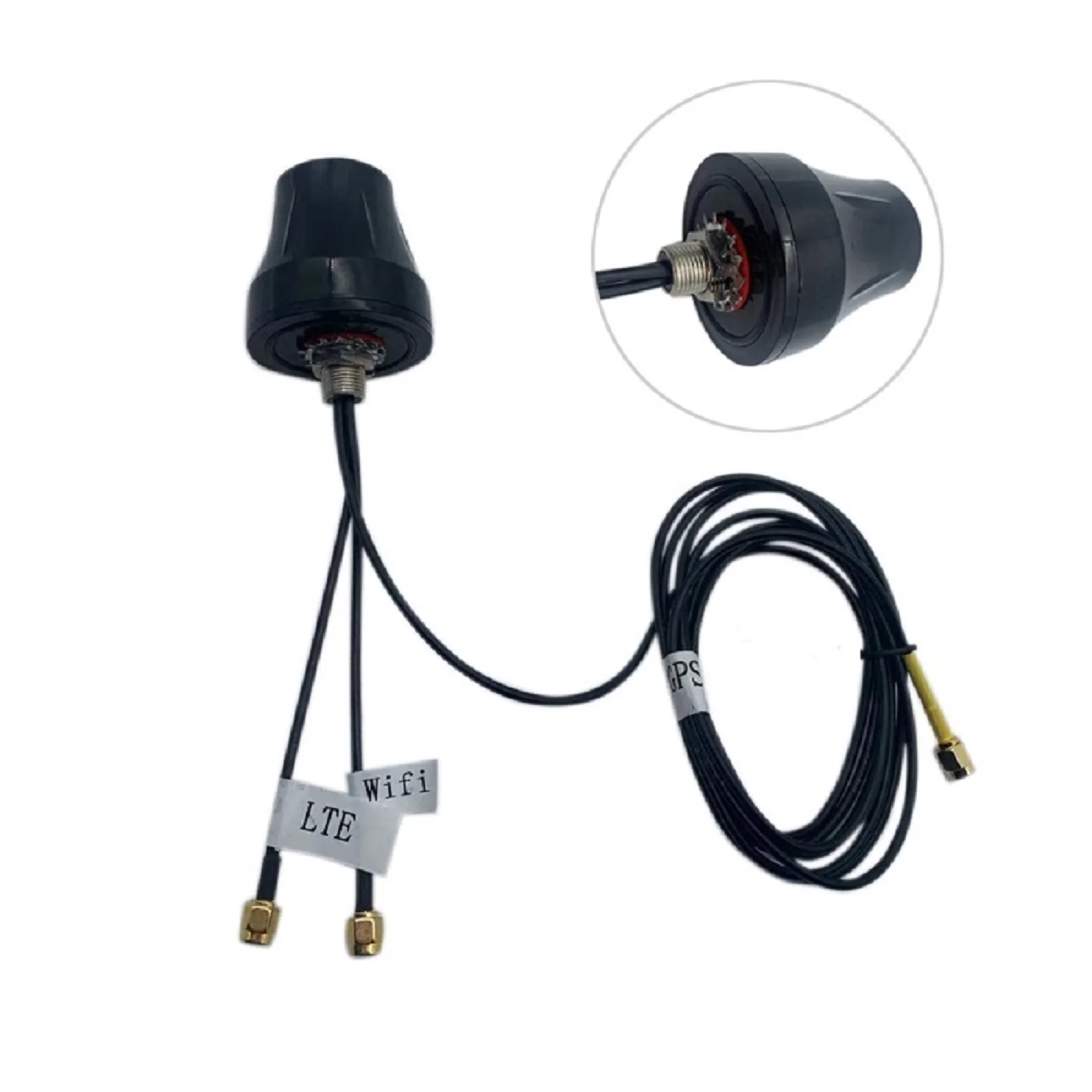 Omni Directional Waterproof Screw Mount 3-in-1 Combined Antenna Outdoor GPS Wifi 4G LTE Combo Antenna