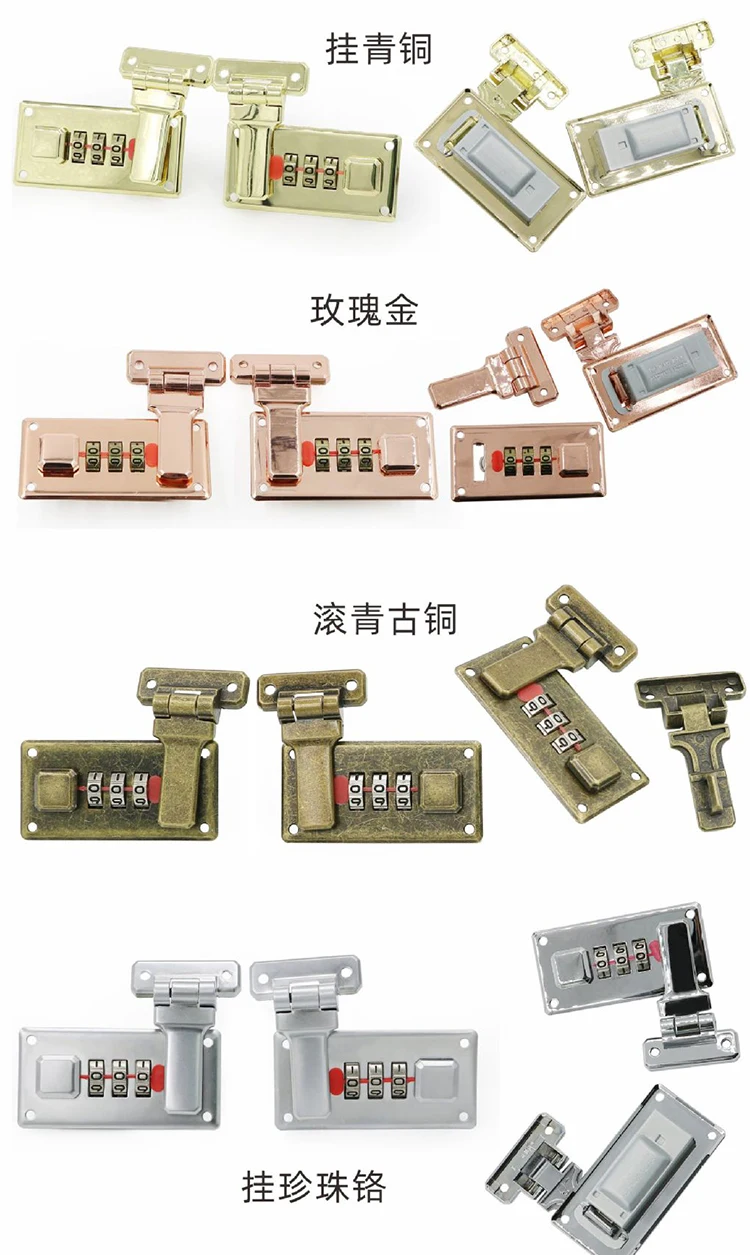Китайский производитель недорогой замок с кодом для коробок металлический Комбинированный Замок косметический кейс цифровой паролем чемодан luagage