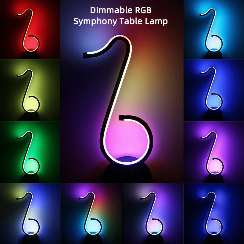 Music Note LED Neon Light USB or Battery Operated Music LED Night Light for Bedroom Wall Living Room Party Wedding Christmas