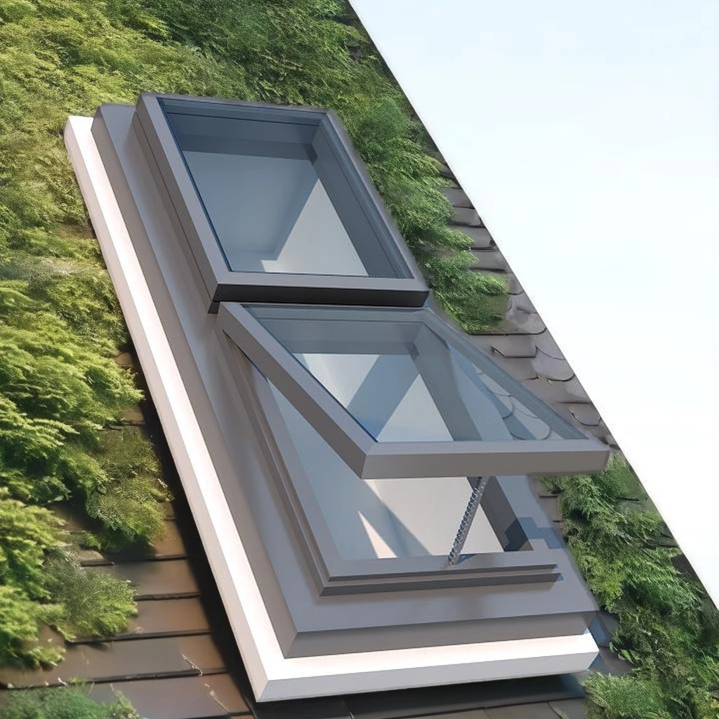 Best Selling 20-Year Experience Aluminum Top-Hang Skylight Awning Windows Electric Automatic Vertical Skylight Modern Louver