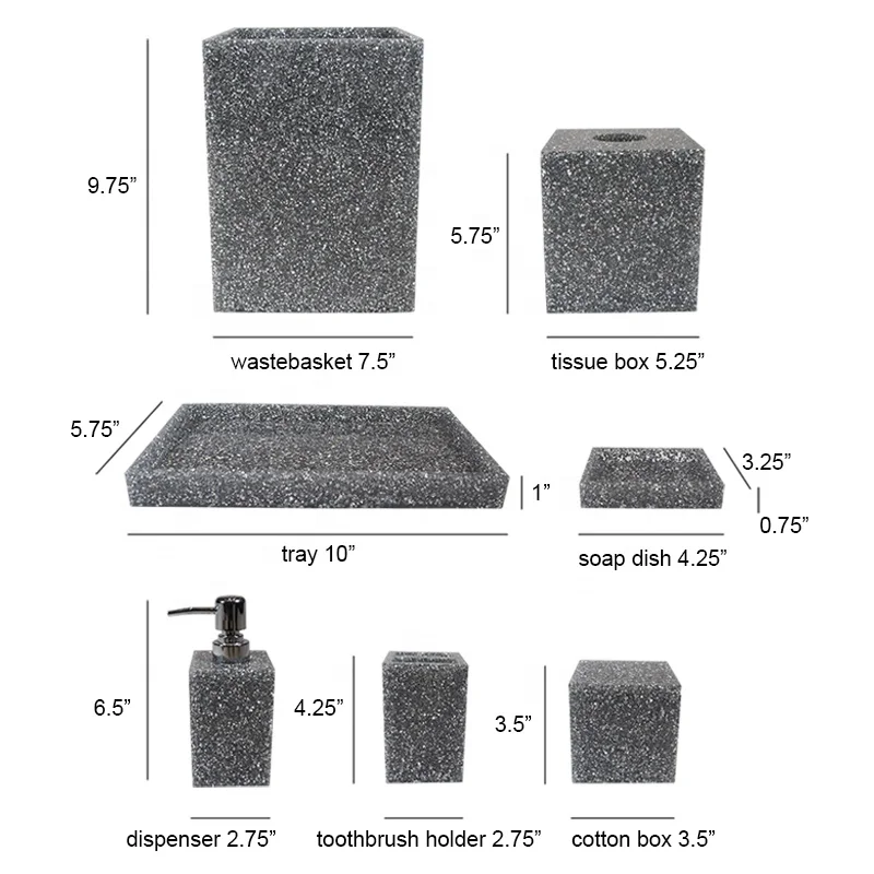 Hot products to sell online Luxury diamond bathroom accessories set for Home and hotel, decorate items