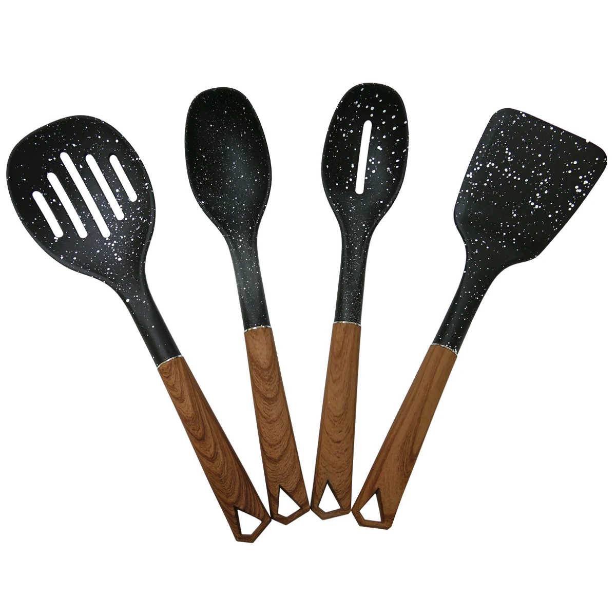 Excellent 4pcs Marble Coating Nylon Kitchen Cooking Utensils