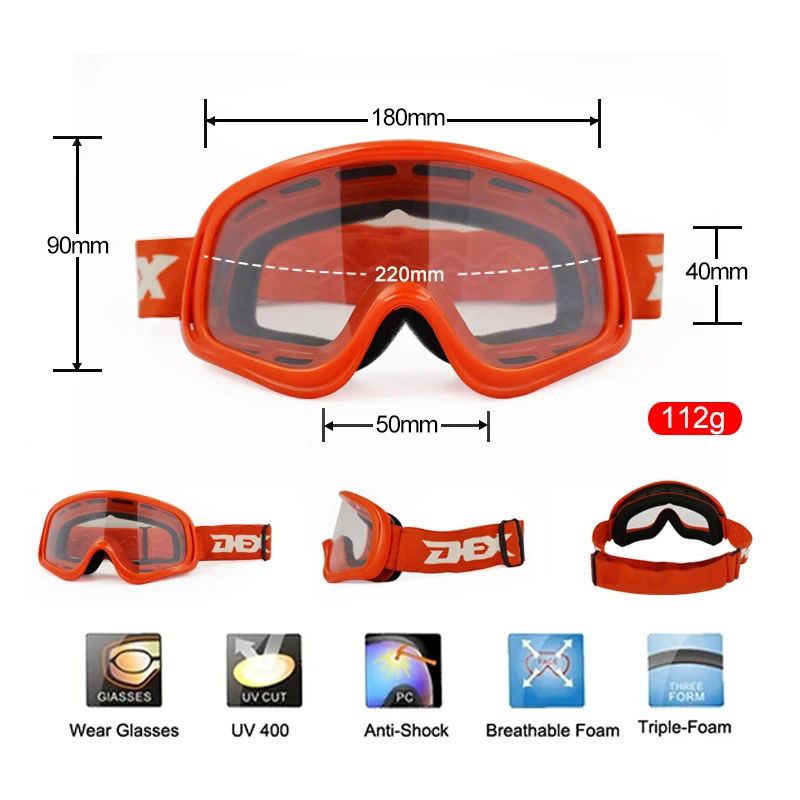Hot sale Motocross goggles high quality adult fashion motorcycle off road racing goggles