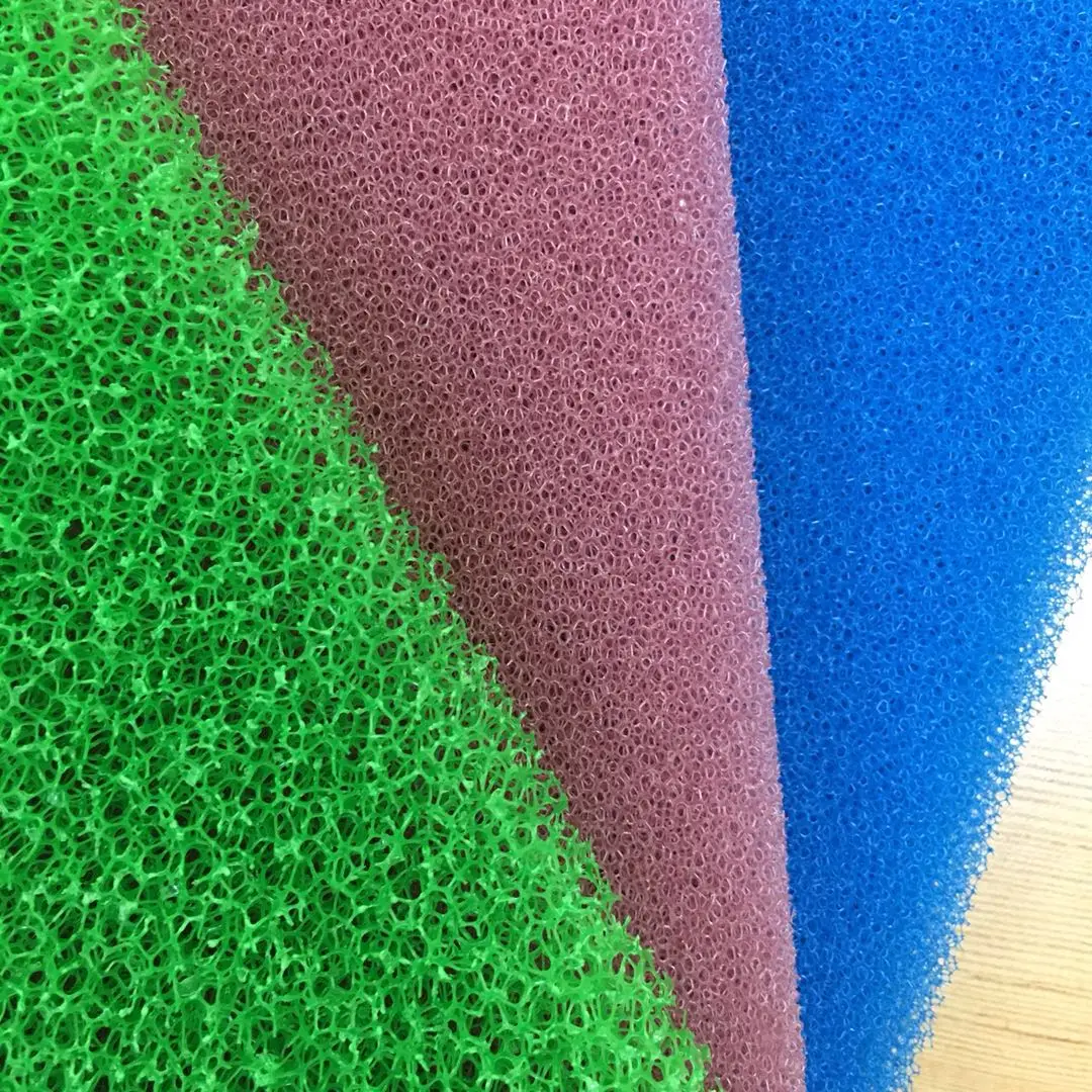 Open Cell Reticulated Polyurethane Sponge 35ppi air Filter Foam