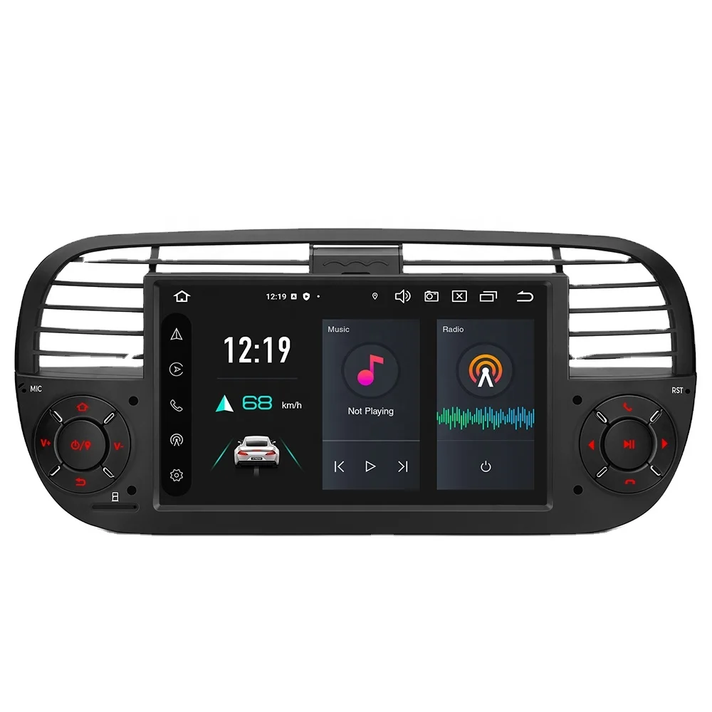 XTRONS 7 Inch Android 14 Single Din Car Multimedia Player For Fiat 500 Carplay Screen Android Auto 4G LTE 4+64GB Car DVD Player