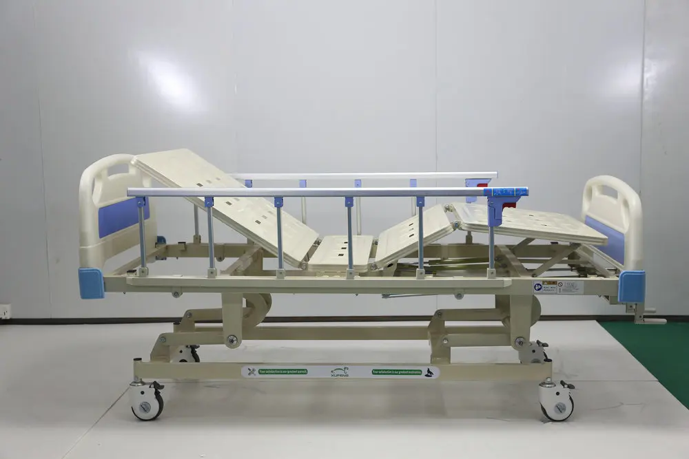 Three Function 3 crank hospital bed with Central brake system
