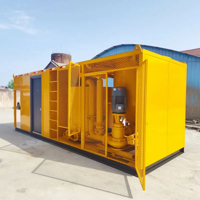 Cement Slurry Mixing Plants Mortar Jet Grouting Pumps Container Type Grout Batching Plant