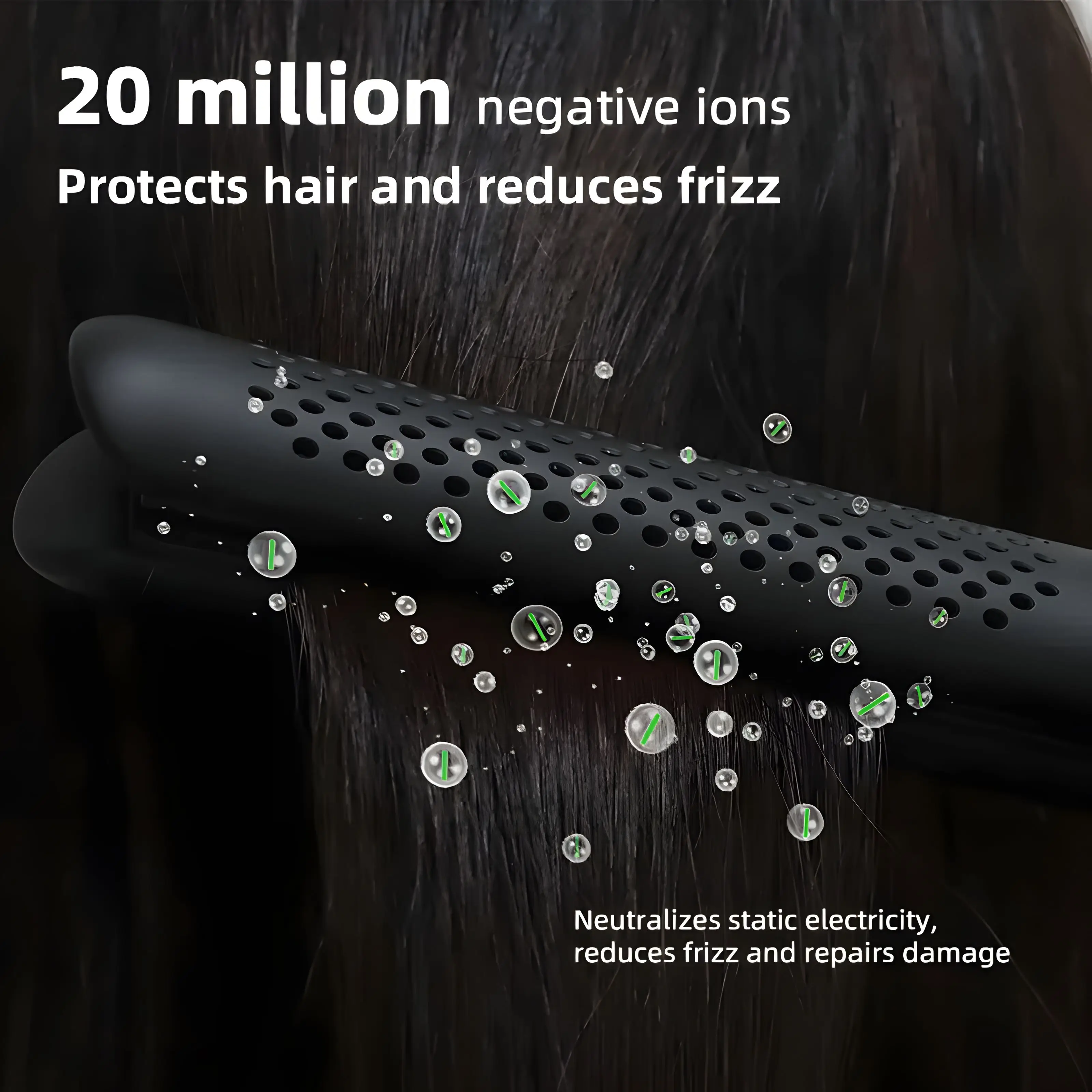 Hot Sell private Label  Airflow Ceramic Flat Iron Infrared curling iron hair straightener 2 in 1 with 360  Vented Cool Air