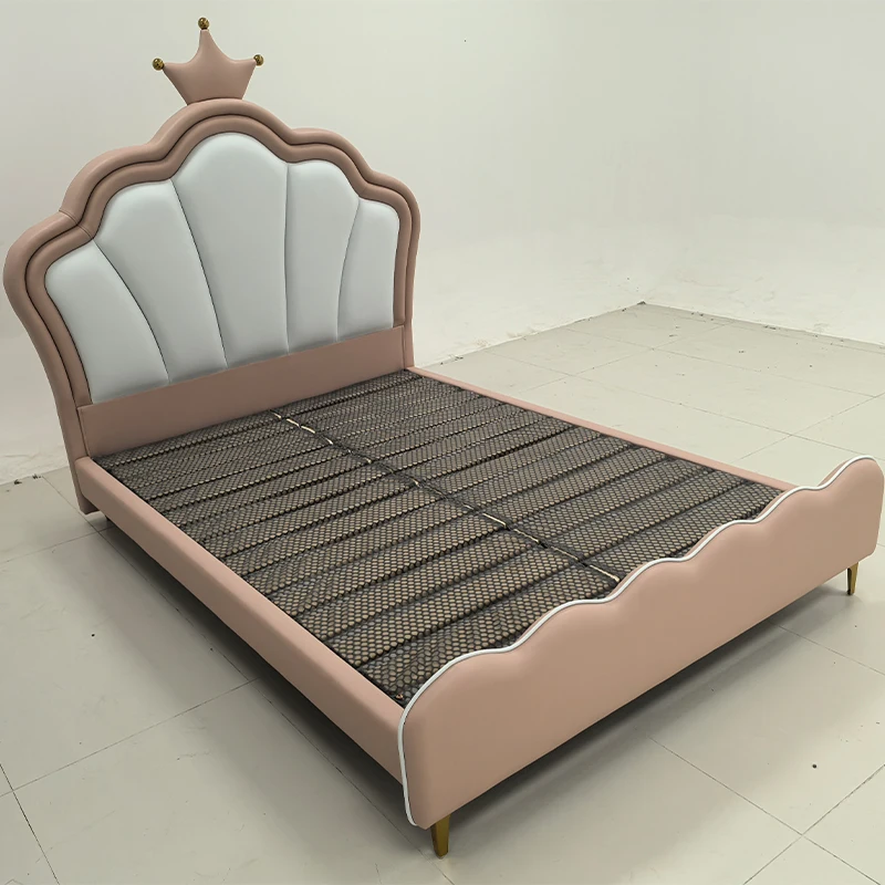 Children Style Bed Factory Customized Leather Upholstered Bed Single Size child bed