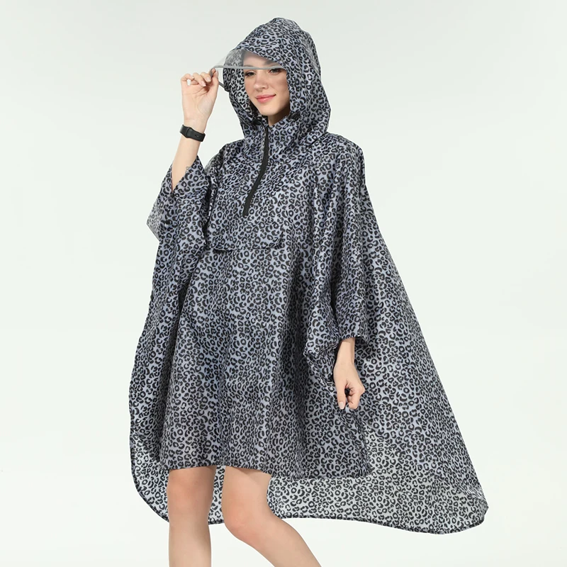 Motorcycle Outdoor Riding Split Raincoat Rainy Waterproof Poncho for Cycling Women Men