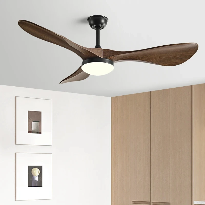 ceiling fan BH-JY1208 52 inch dc motor 3 ABS blades high speed led ceiling fan with remote control
