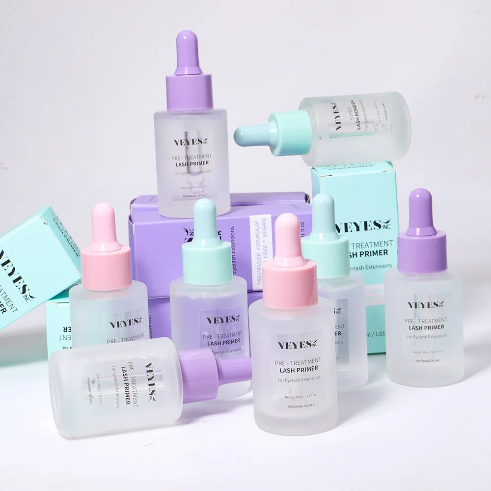 VEYES Private Label Maximum Glue Retention Primer Glue Super Bonder Latex Free Eyelash Extension Glue sealant