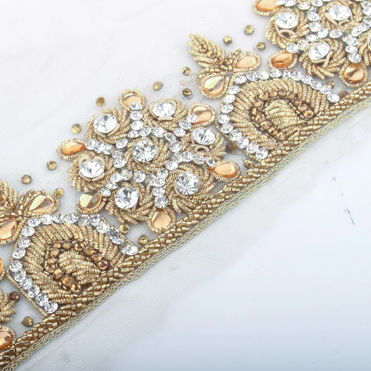 
India Handmade Embroidery Fashion Trimming 
