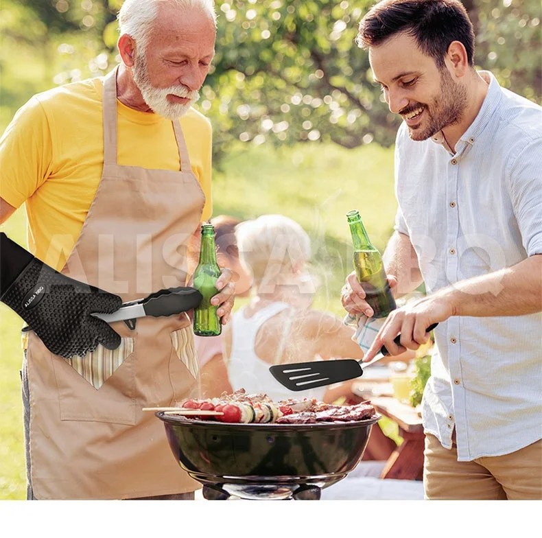 Silicone Cooking Kitchen Oven BBQ Grill Gloves Heat Resistant Hot Sale Products