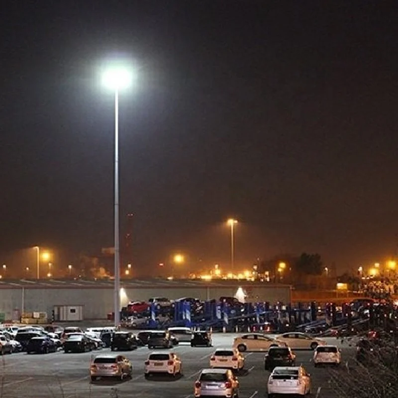 Custom 16m 18meter 25m 28m 30m high mast pole 500w 600w 800w airport lighting LED flood lights outdoor lights