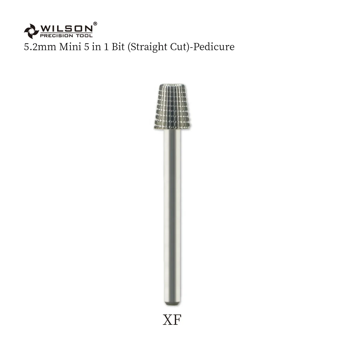 5.2mm Mini 5 in 1 Bit (Straight Cut) Pedicure High Quality nail polish tool Professional Wholesale carbide nail bit Dental Bur