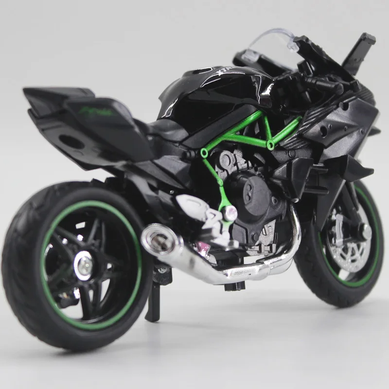 2024 Wholesale New 1/18 Scale Diecast Simulated Alloy Steering And Shock Absorbing Motorcycle Model Ornaments Toys