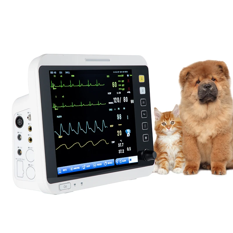 Multiparameter Monitor Veterinary Vet Blood Pressure Monitor Pets Pet Health Monitor
