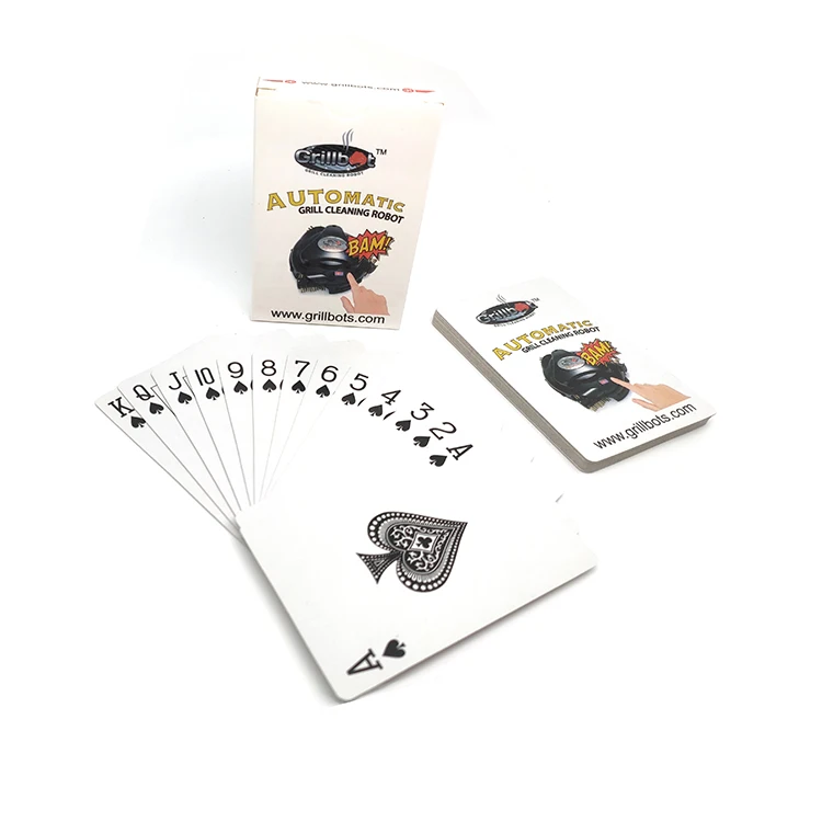 Low Price Sublimation Custom Laminated Black Core Paper Playing Card With Tin Box