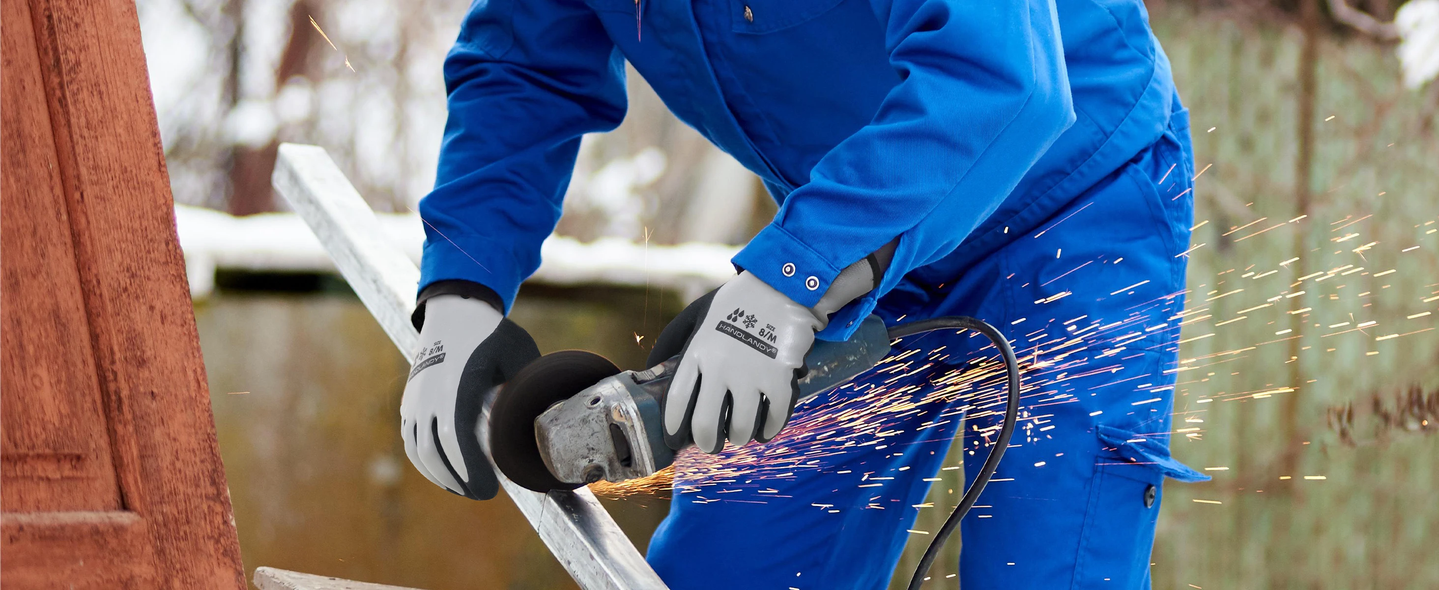 PRI 13 gauge  Nitrile Coated winter Seamless Knit Safety Work Gloves sandy latex dipping gloves Fully Coated garden work gloves