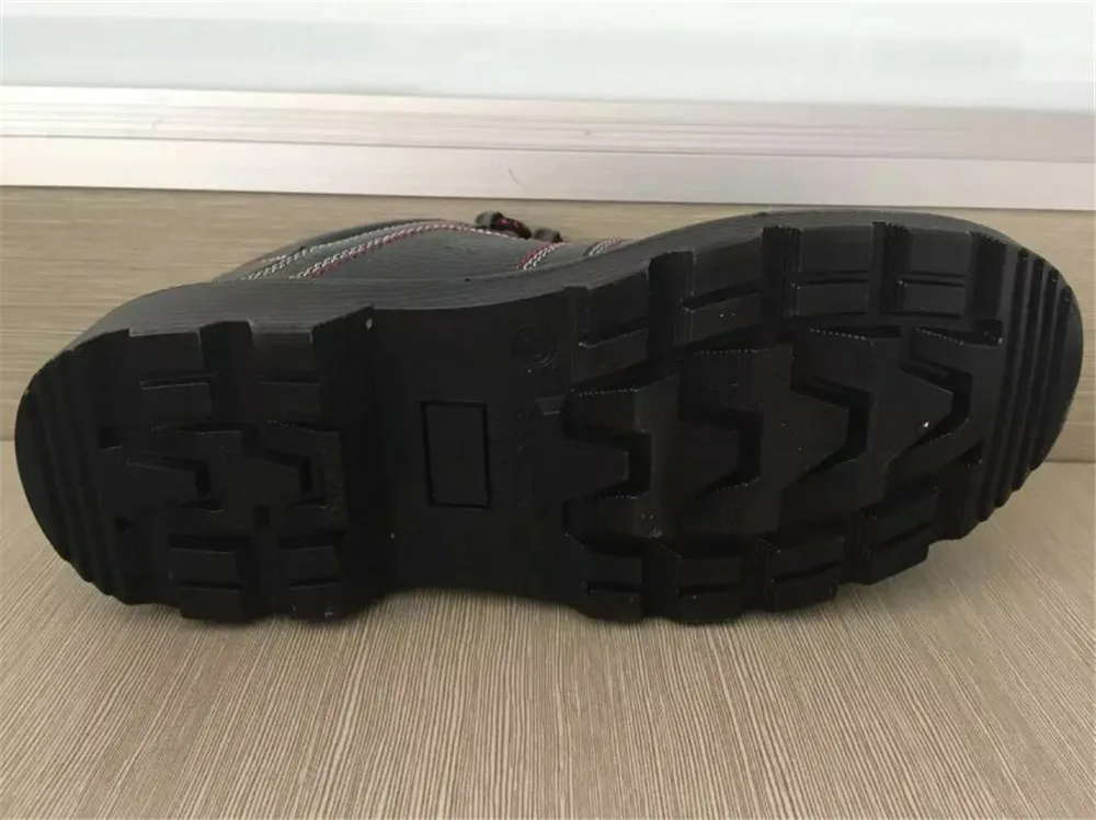 Best quality safety boots S1P black leather factory PSJ 9028