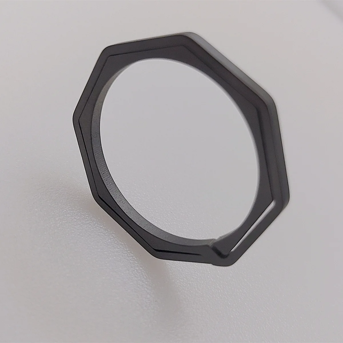 custom key chain 25mm30mm popular titanium alloy car key chains 2024 new model Octagonal shape metal key chains