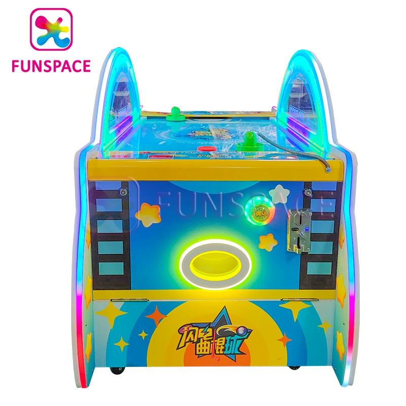 Funspace Arcade Game Machine Coin Operated Mini Air Hockey Kid Game Machine Air Hockey Table For Kids Play
