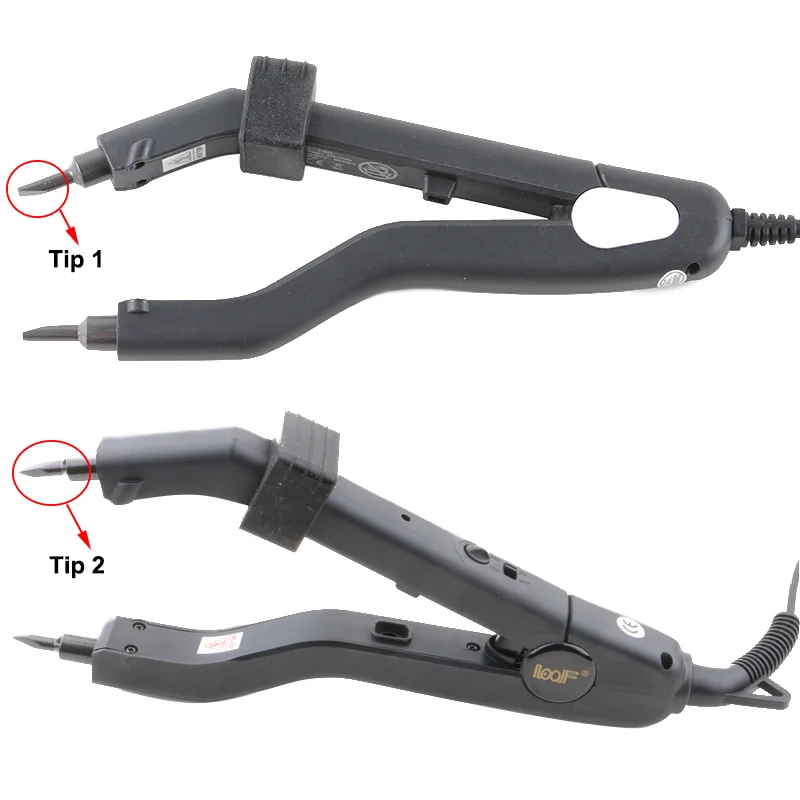 Keratin Hair Extension Iron Mini Flat Tip 220 Degree Temperature Adjustable Salon Hair Connector Iron