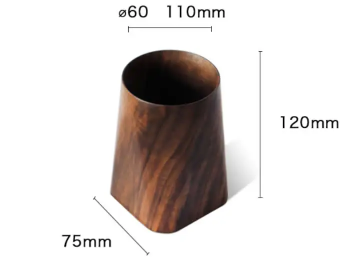 Handmade Black Walnut Wooden Pen Pencil Holder
