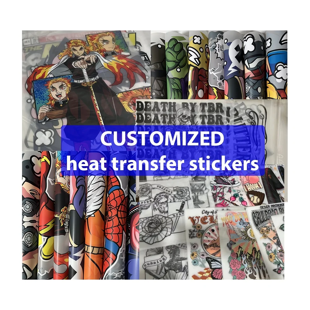 2024 Custom Halloween theme  Digital printing transfers dtf transfers heat transfer printing for t shirts