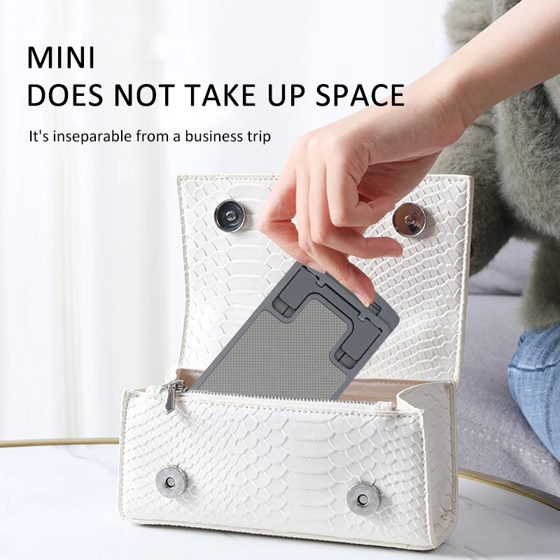 Aluminium Tablet Phone Stand Desk Flexible Metal Cellphone Holder Adjustable Vertical Stand For Phone And Tablet Foldable