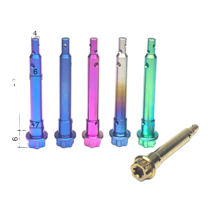 Grade 5((TC4) Caliper Pin Titanium Bolt for Brembo Motorcycle Titanium Alloy Motorcycle Fasteners