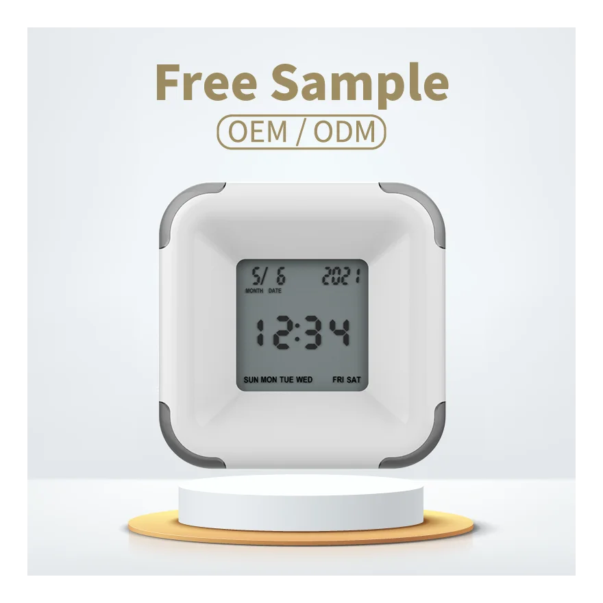 2024 High quantity Synchronized Digital Four Sided led smart alarm Clocks table tabletop clock for home