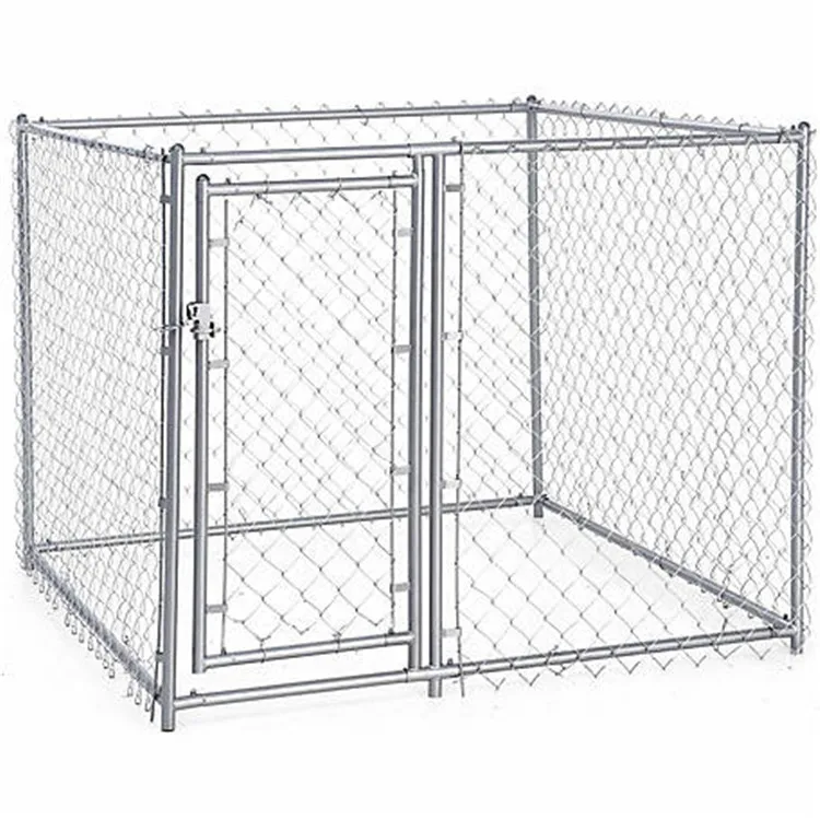Large outdoor high quality galvanized dog kennel cages for animal pet Dog Wire Kennel