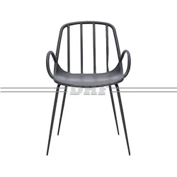 New Style Modern Leisure Metal Dining Chairs Cafe Restaurant For 1 People