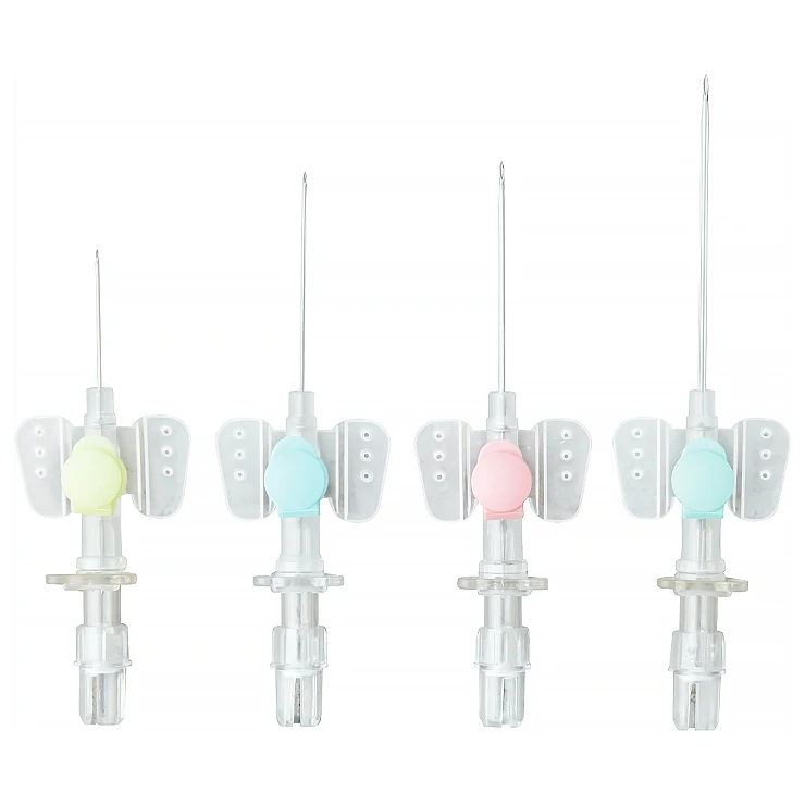 
Medical Disposable Butterfly Indwelling Needle with Injection Port 
