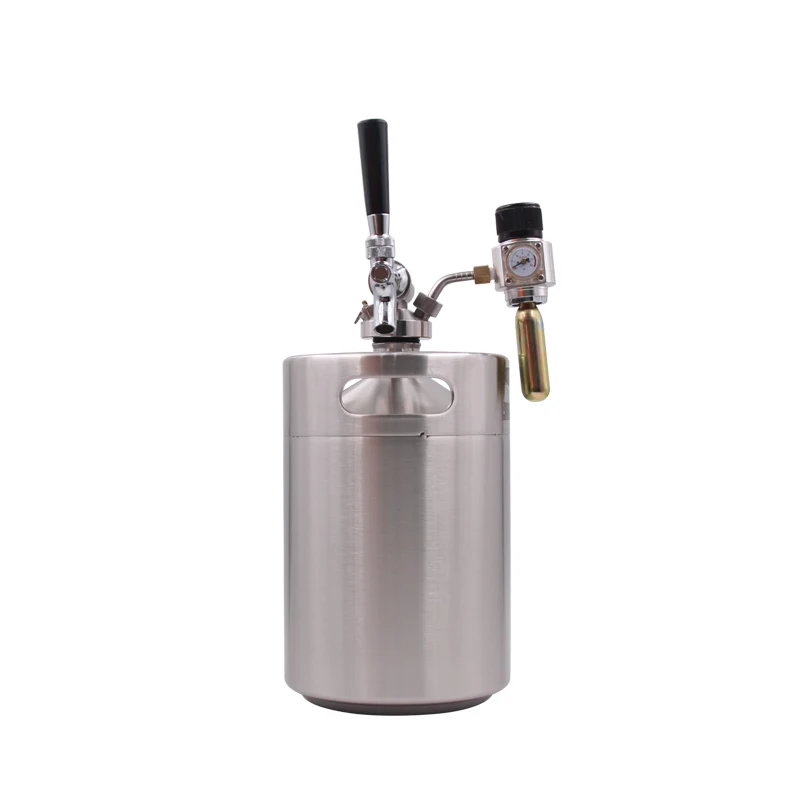 Wholesale custom 304 ss beer tap dispenser equiment system 5L mini co2 kit keg spears