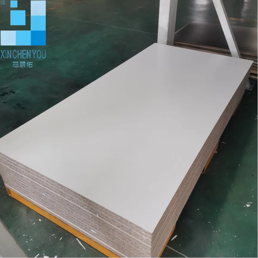 2100*2800*18mm white chipboard  green core HMR waterproof particle board chipboard sheets MFC