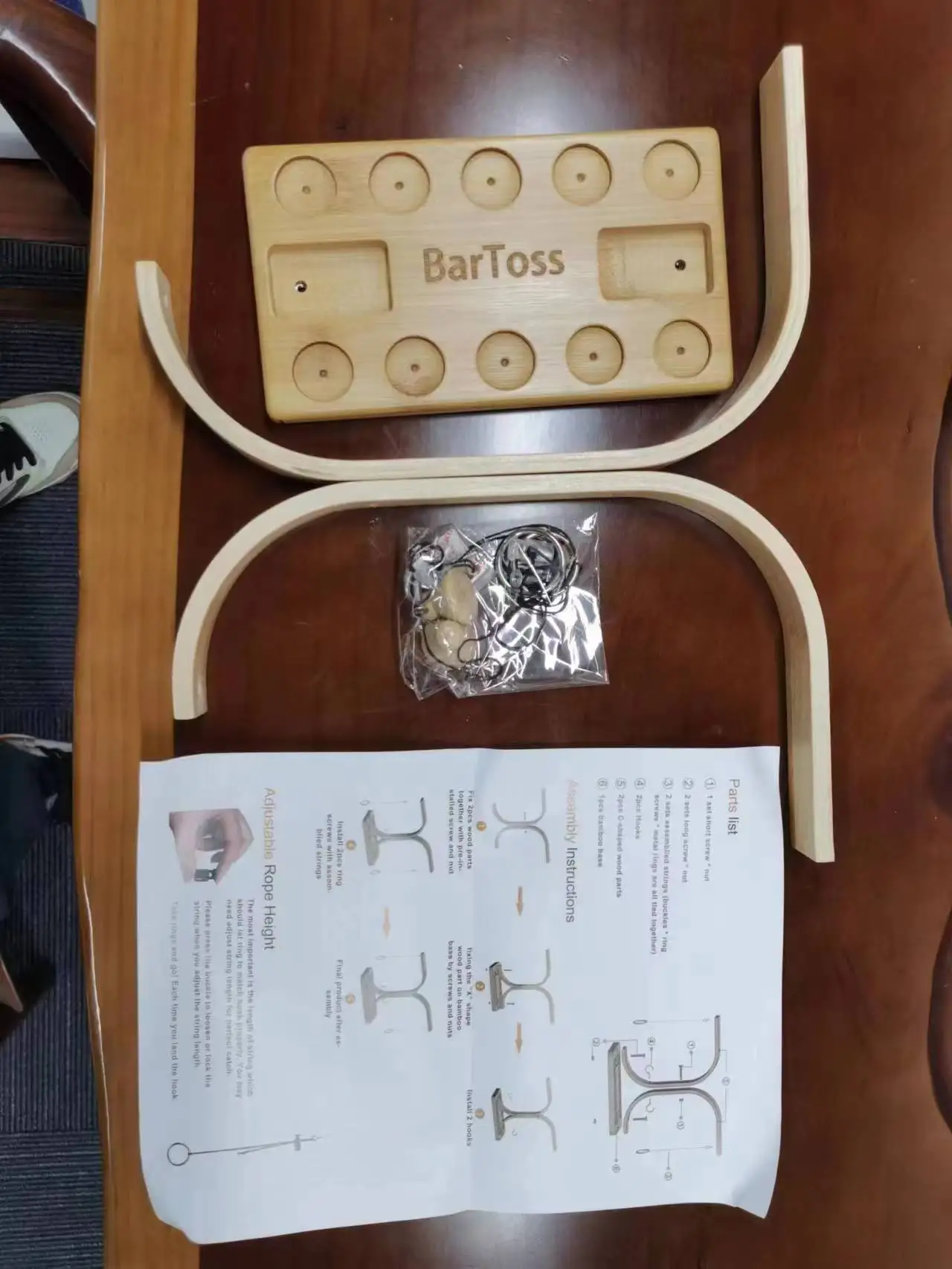 amazon hot sell Ring Toss Game for Adults with Easily Adjustable String,Fun for All ages with Patent Design - Play Anywhere!