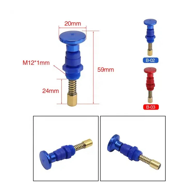 Motorcycle Carburetor Choke Lever Start Button Starter Plunger Valve Carburetor Choke Set For PW.K PE24 26 28 30MM