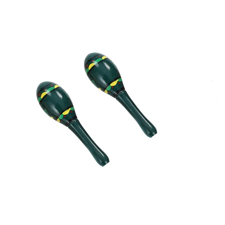 Quality chinese products wooden popular colorful music toy baby maracas set music instruments that toddler maracas custom