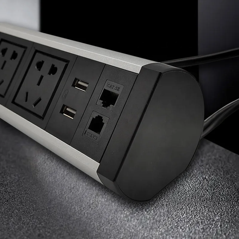 Included side socket table lamp socket with cord and switch usb outlet