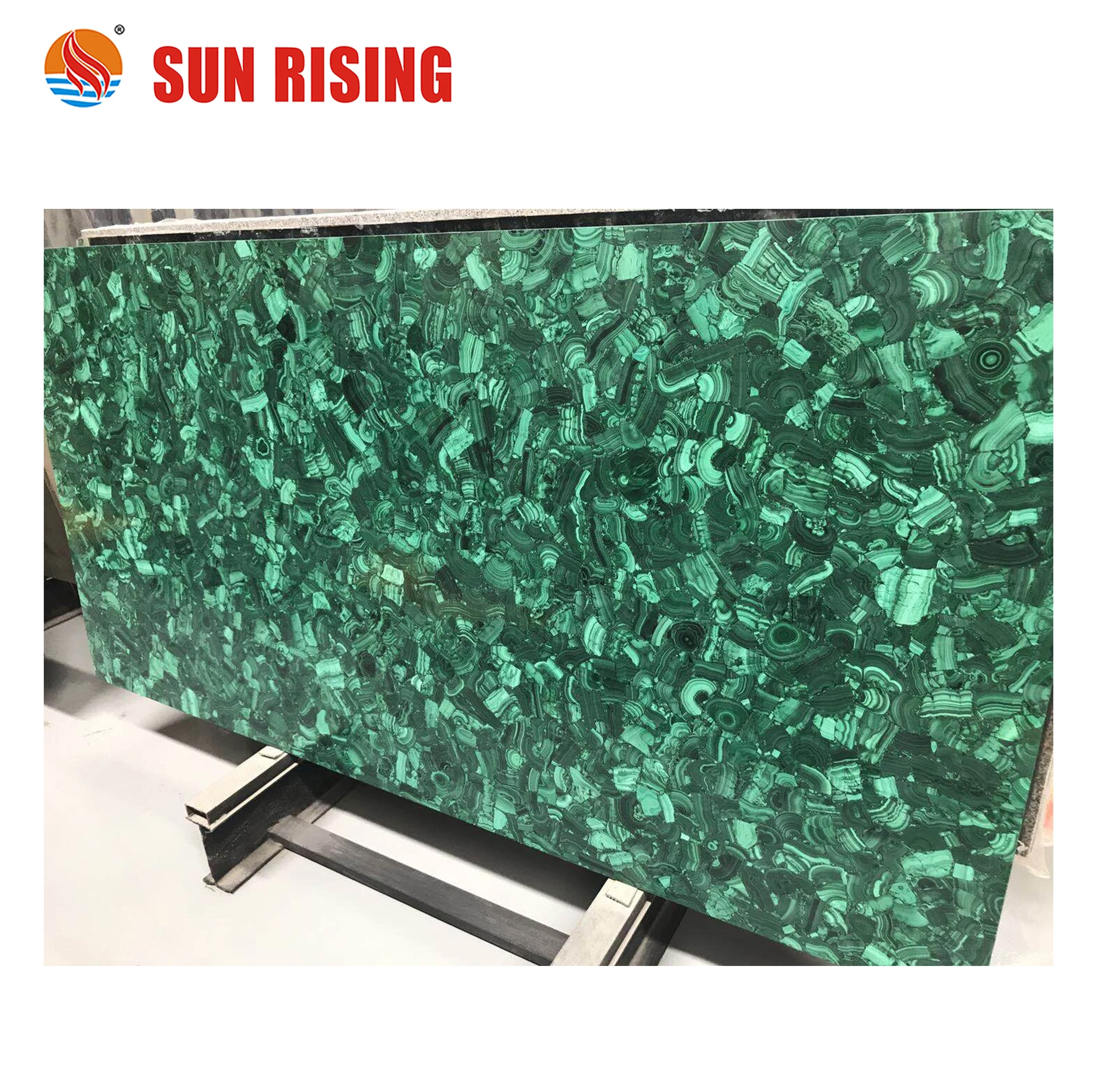 Luxury  Green Malachite Gemstone Slab For Decoration