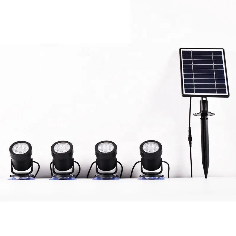 Outdoor Waterproof IP68 Solar LED Garden Light Spotlight Outdoor garden spike light RGB Color ABS Material CE RoHS